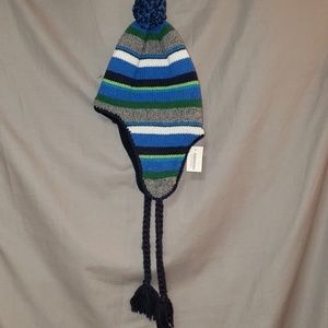 Aeropostale pom pom hat NWT striped